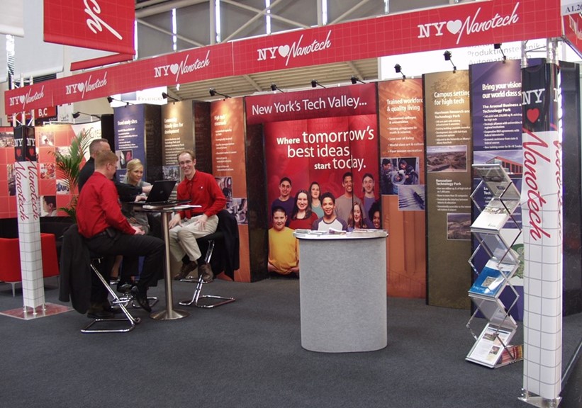 CEG's NY Loves Nanotech booth at SEMICON West, circa 2005.