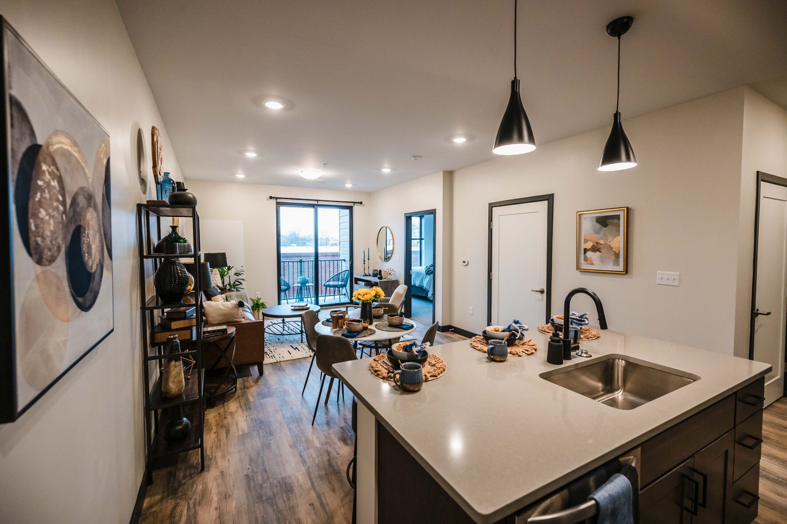 An apartment in Rosenblum Companies’ new Industries Apartments in Albany. Courtesy Rosenblum Companies.